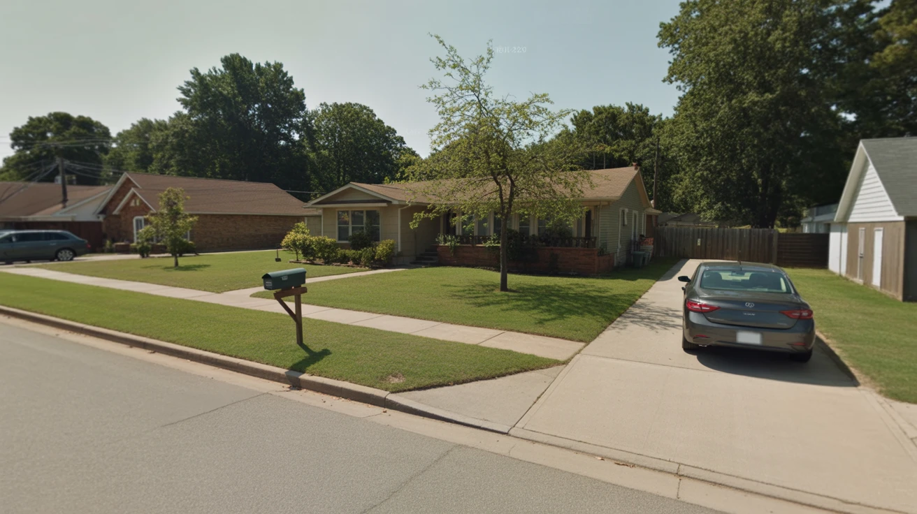 Exterior view of a well-kept ranch home with a small front yard and paved driveway in Gallatin, TN