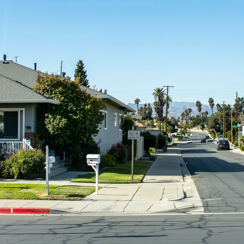 Sunny street view of a modern La Mesa house with cars parked on the street and in the driveway.