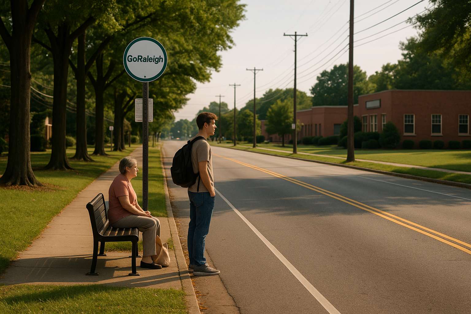 Wake Forest’s limited public transit includes a few GoRaleigh stops along main roads, mostly used by local commuters.